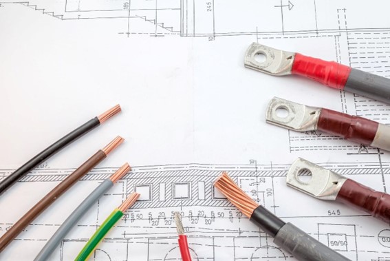 Tipos de fios elétricos.